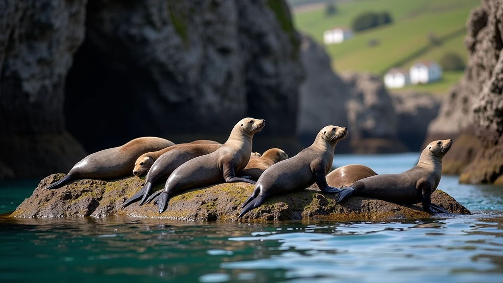 Harbour seal colony in Cork bay waters