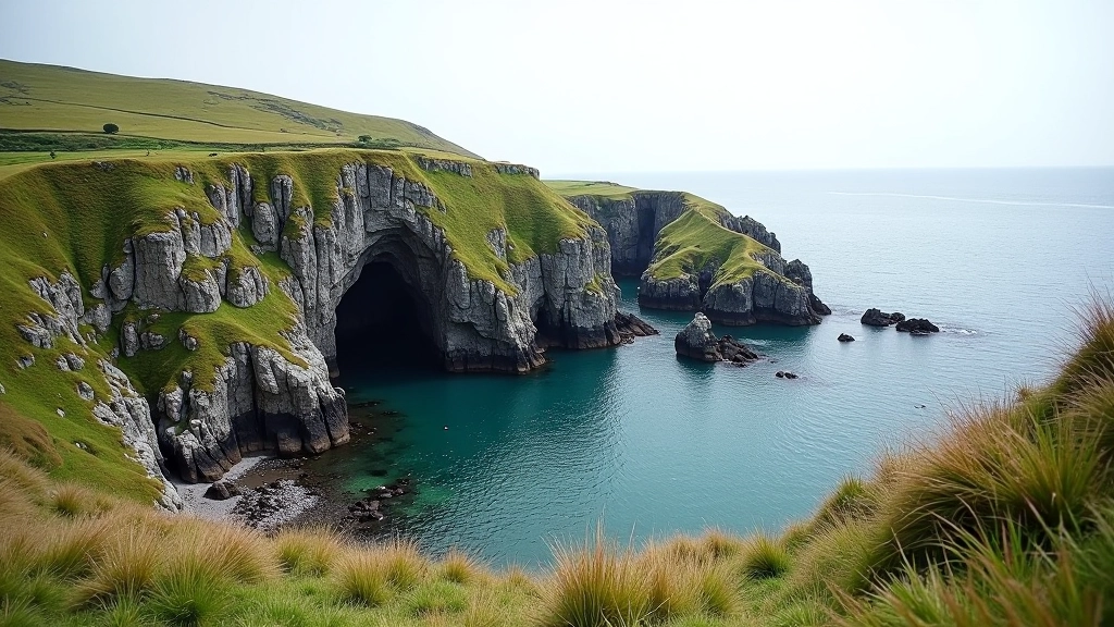 Rocky Cork coastline with dramatic cliffs, varied coastal landscape and seasonal colors